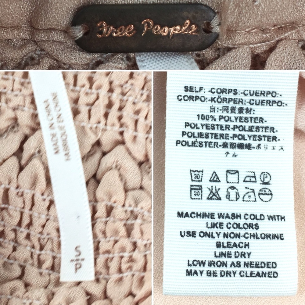 Free People Smocked Ruffle Top - Picture 7 of 7